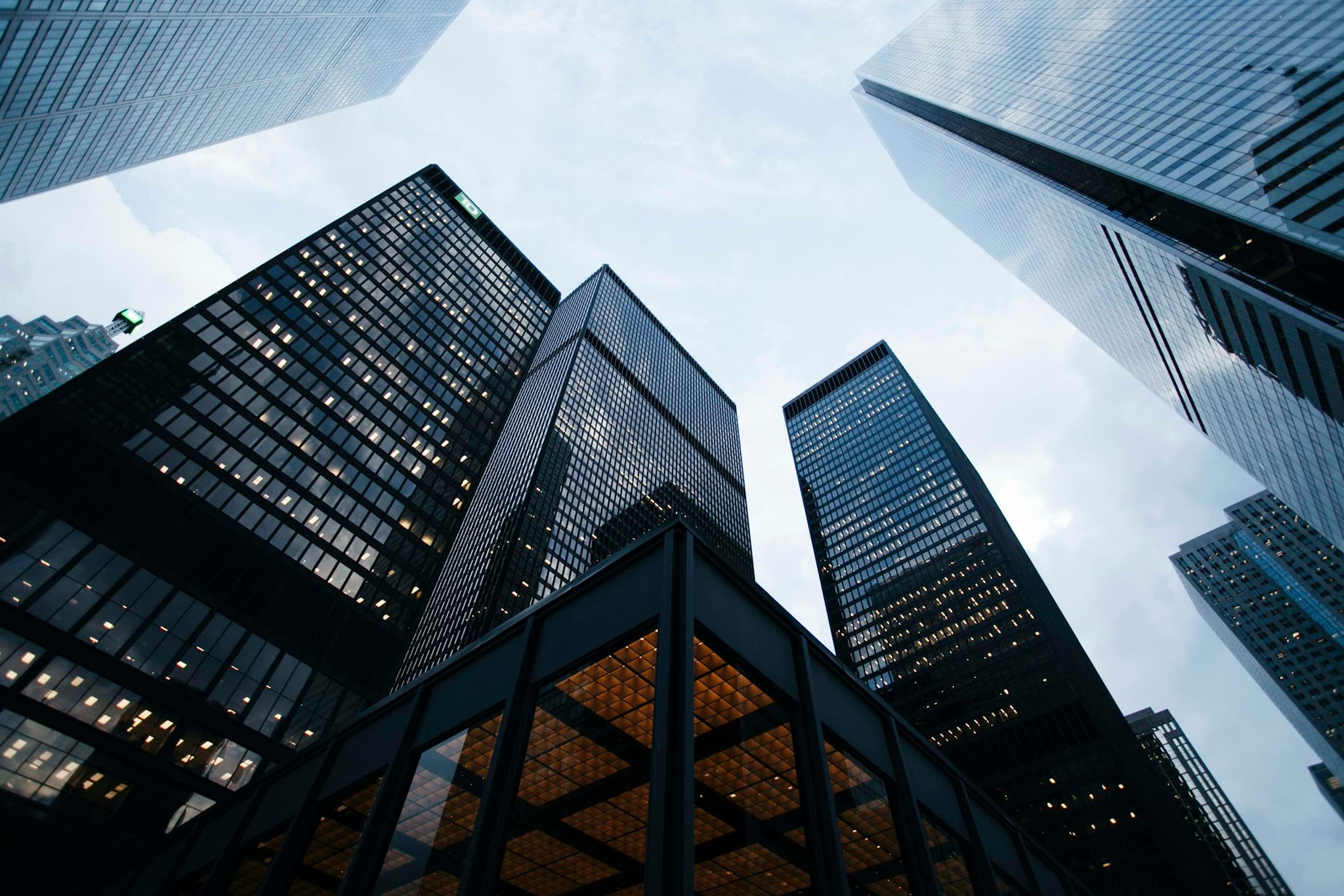 Modern city architecture in New York City skyline